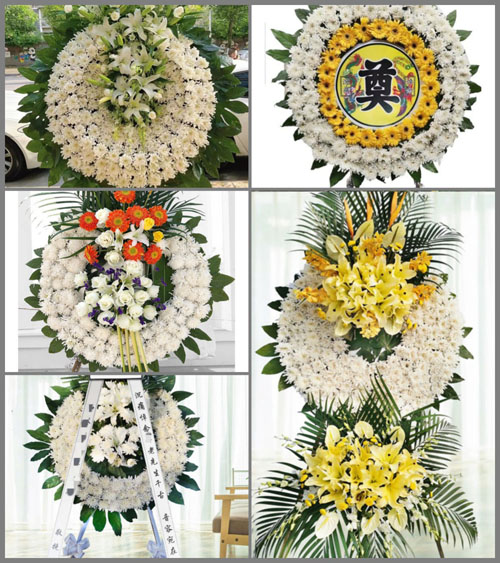 湖北孝感市大悟县大新镇九岗村花圈速递